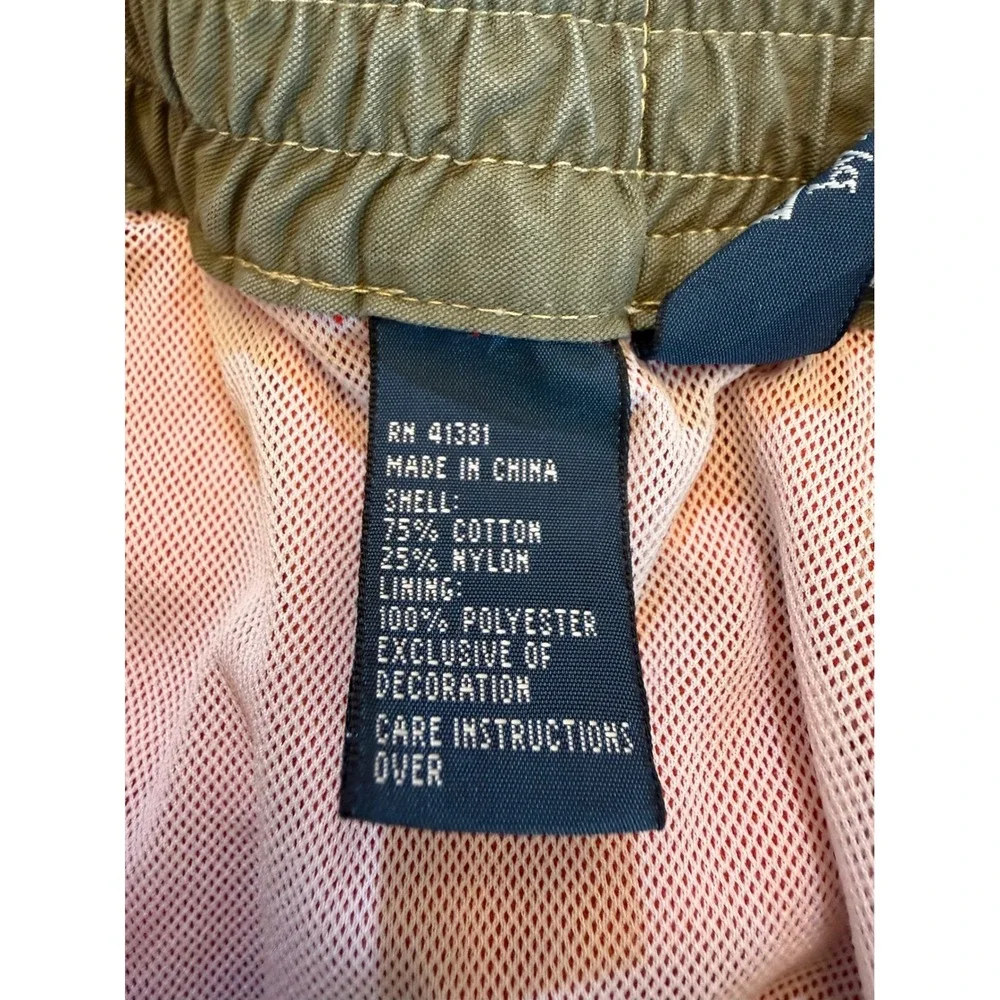 Polo Ralph Lauren Big Pony Swim Trunks Orange Green Logo Mens Large Board Shorts